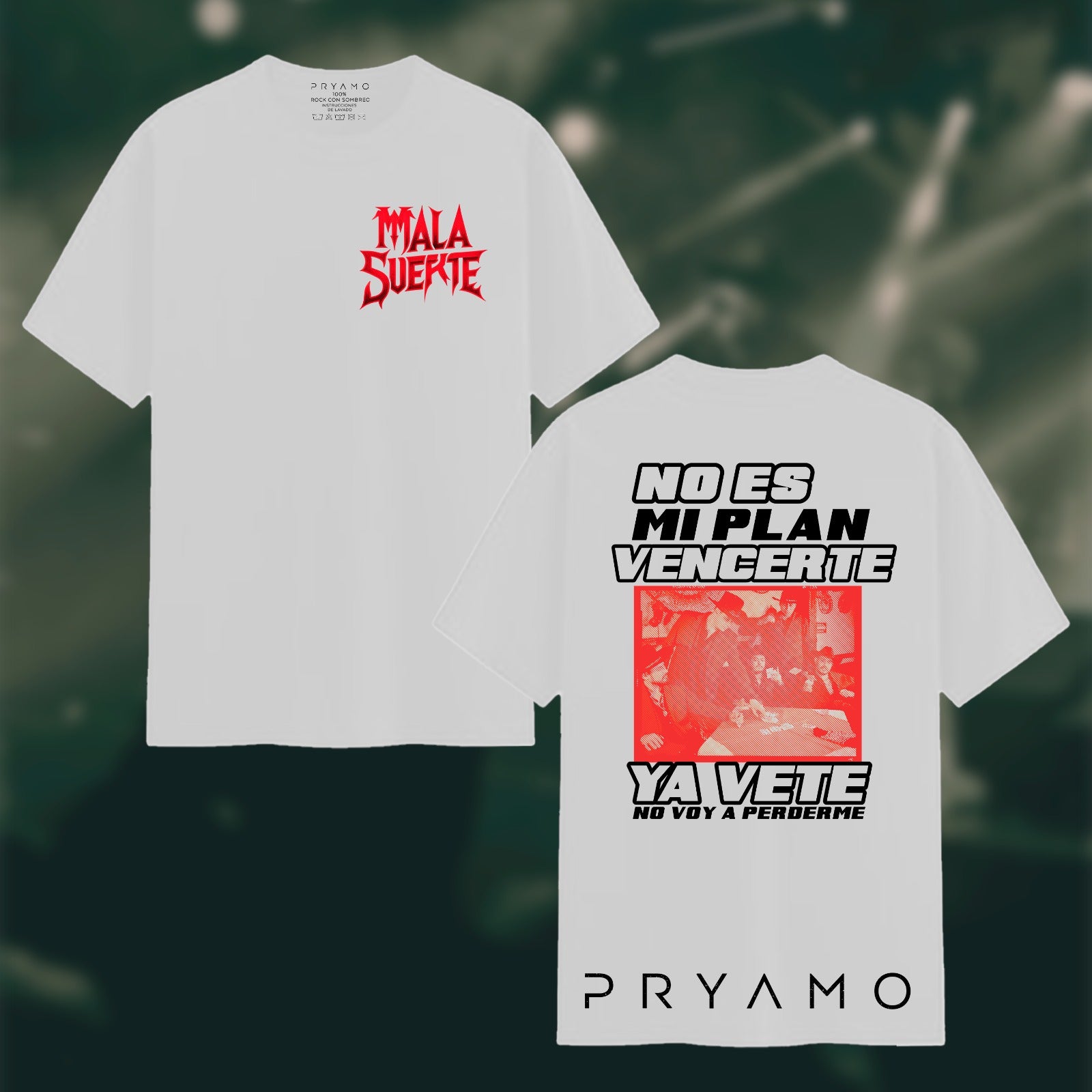Playera Mala suerte (Blanca)