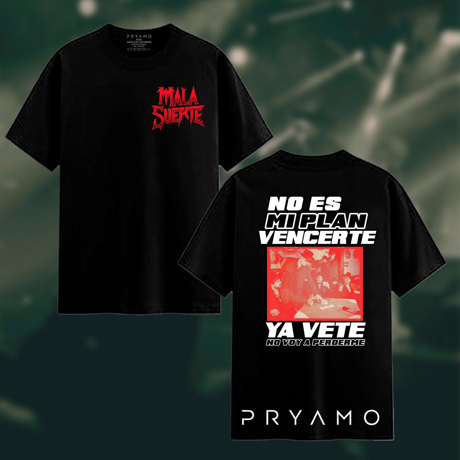 Playera Mala suerte (Negra)